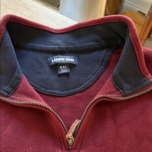 Lands' End Men's Burgundy Sweater